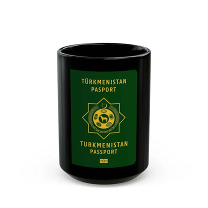 Turkmen Passport - Black Coffee Mug 15oz - Go Mug Yourself