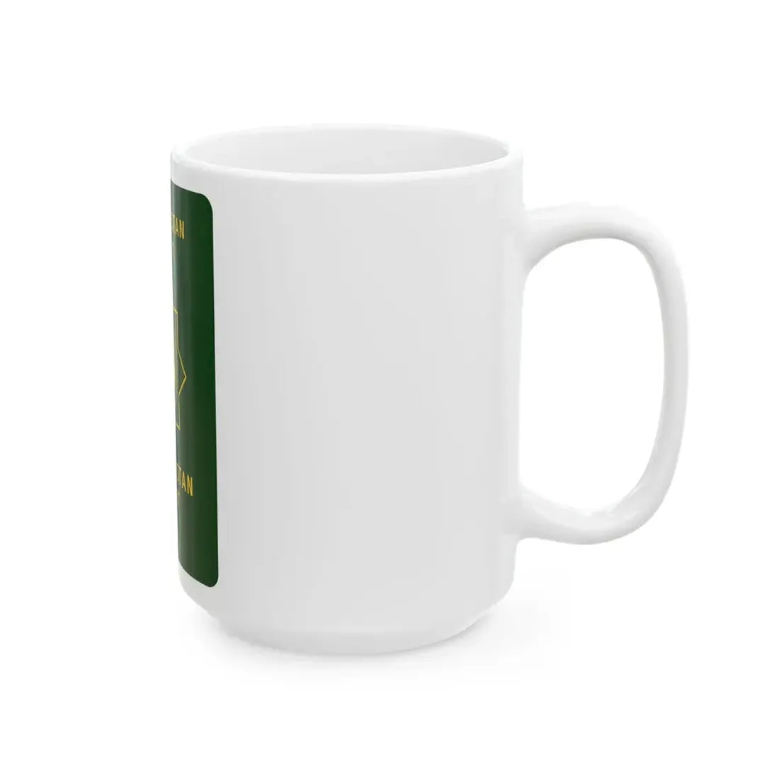 Turkmen Passport - White Coffee Mug - Go Mug Yourself
