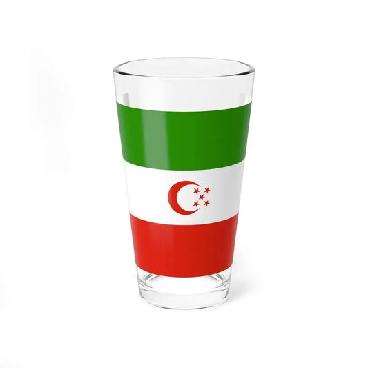 Turkmensahra Liberation Organization flag (Iran) Pint Glass 16oz 16oz - Go Mug Yourself