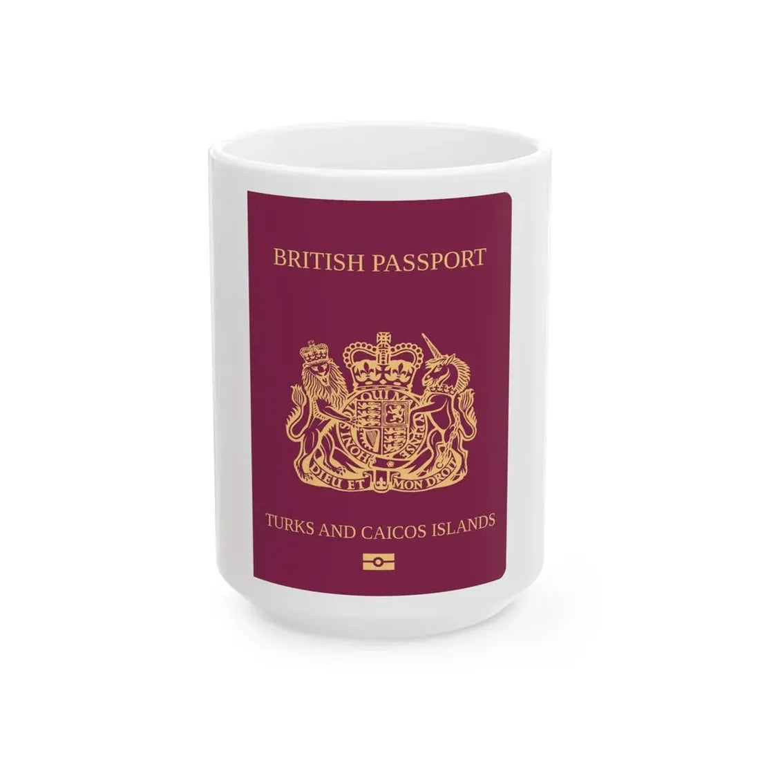 Turks And Caicos Islands Passport - White Coffee Mug 15oz - Go Mug Yourself