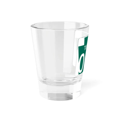 Turnpike-000 template (Pennsylvania) (Road Sign) Shot Glass 1.5oz - Go Mug Yourself