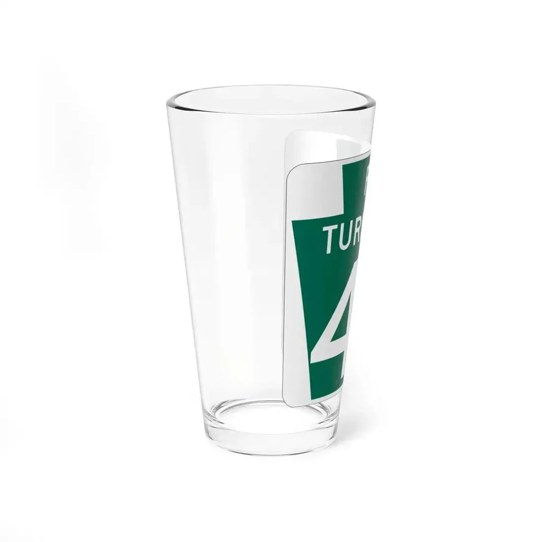Turnpike-43 (Pennsylvania) (Road Sign) Pint Glass 16oz - Go Mug Yourself