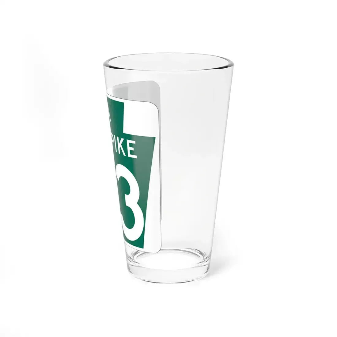 Turnpike-43 (Pennsylvania) (Road Sign) Pint Glass 16oz - Go Mug Yourself