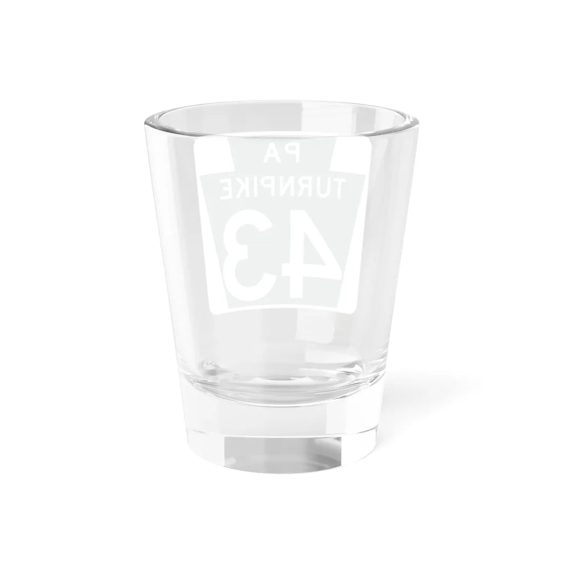 Turnpike-43 (Pennsylvania) (Road Sign) Shot Glass 1.5oz - Go Mug Yourself