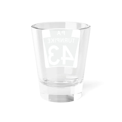 Turnpike-43 (Pennsylvania) (Road Sign) Shot Glass 1.5oz - Go Mug Yourself
