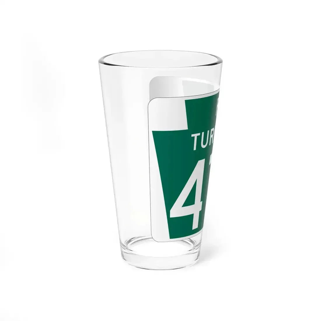Turnpike-476 (Pennsylvania) (Road Sign) Pint Glass 16oz - Go Mug Yourself