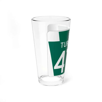 Turnpike-476 (Pennsylvania) (Road Sign) Pint Glass 16oz - Go Mug Yourself