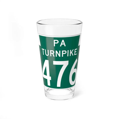 Turnpike-476 (Pennsylvania) (Road Sign) Pint Glss 16oz 16oz - Go Mug Yourself