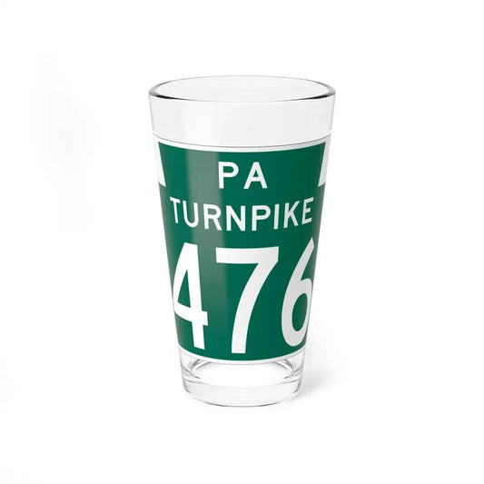 Turnpike-476 (Pennsylvania) (Road Sign) Pint Glss 16oz 16oz - Go Mug Yourself