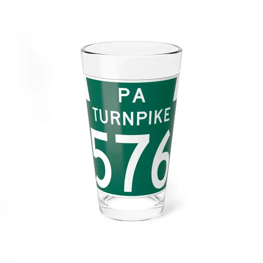 Turnpike-576 (Pennsylvania) (Road Sign) Pint Glass 16oz 16oz - Go Mug Yourself