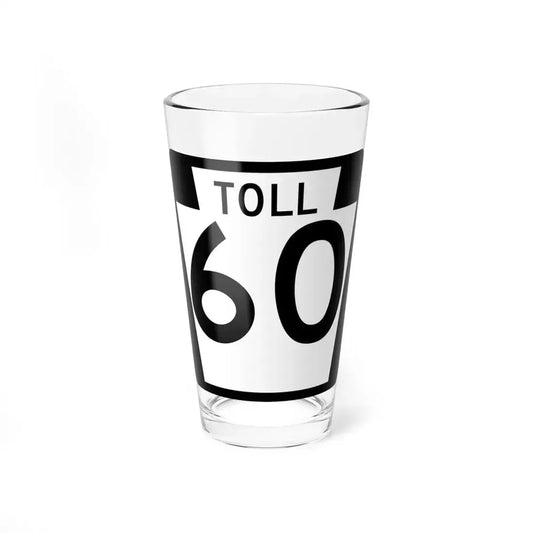 Turnpike-60 (Pennsylvania) (Road Sign) Pint Glass 16oz 16oz - Go Mug Yourself