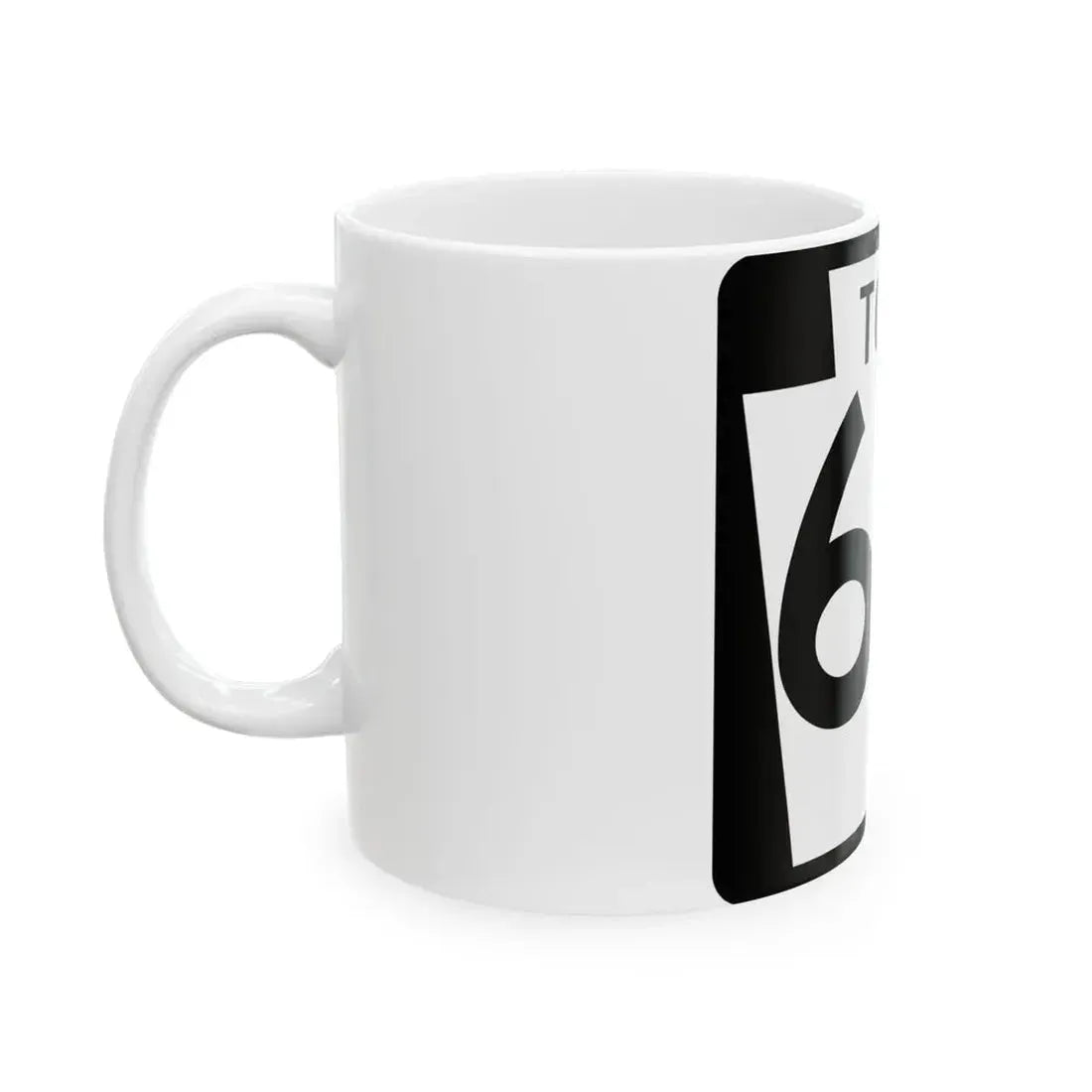 Turnpike-60 (Pennsylvania) (Road Sign) White Coffee Mug - Go Mug Yourself
