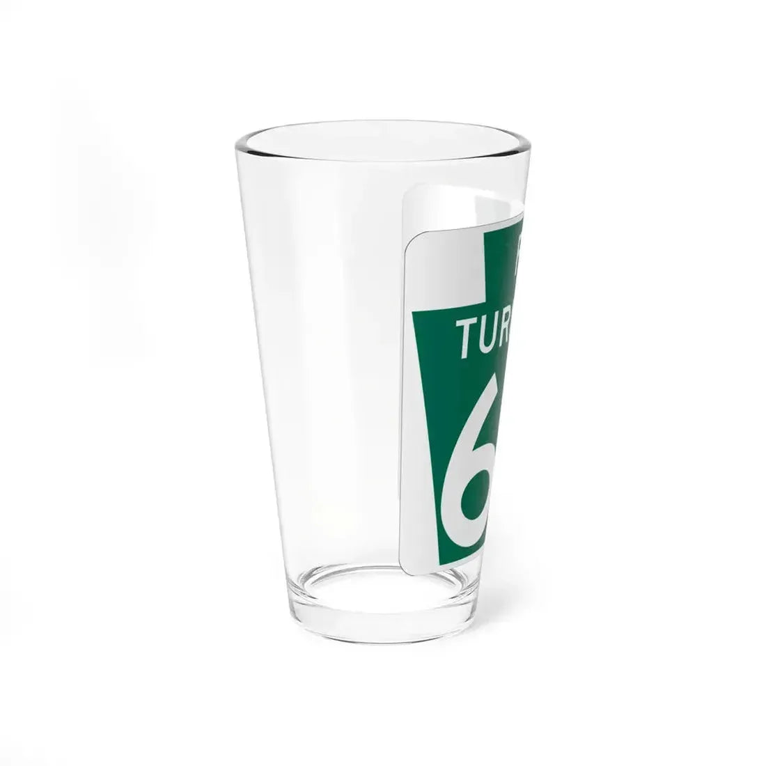 Turnpike-66 (Pennsylvania) (Road Sign) Pint Glass 16oz - Go Mug Yourself