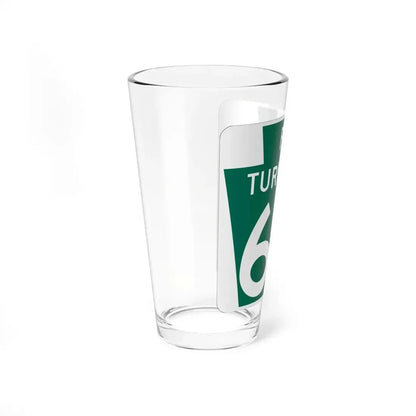 Turnpike-66 (Pennsylvania) (Road Sign) Pint Glass 16oz - Go Mug Yourself