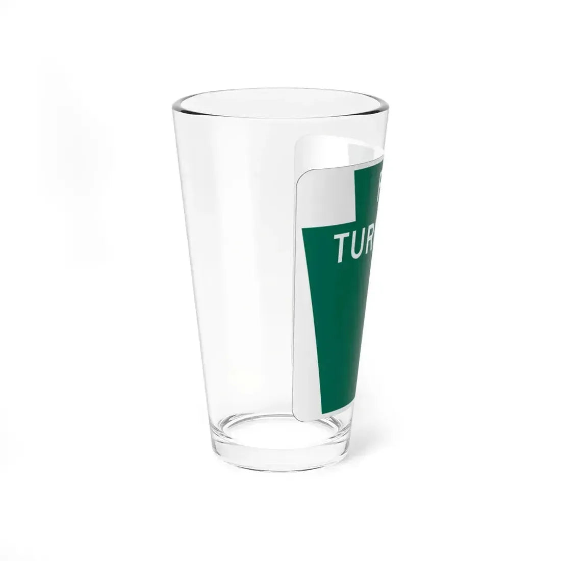 Turnpike-blank (Pennsylvania) (Road Sign) Pint Glass 16oz - Go Mug Yourself