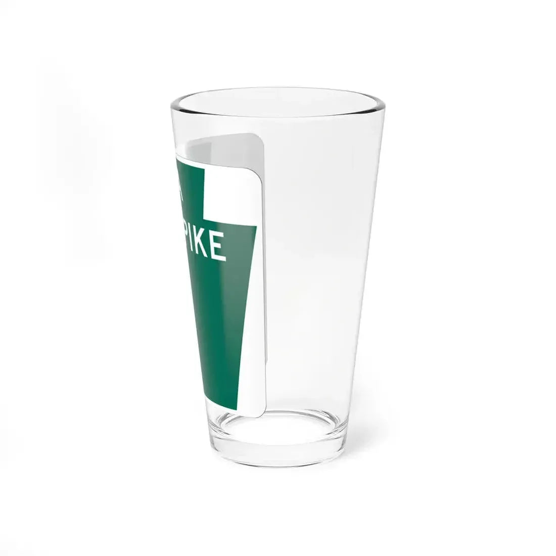 Turnpike-blank (Pennsylvania) (Road Sign) Pint Glass 16oz - Go Mug Yourself