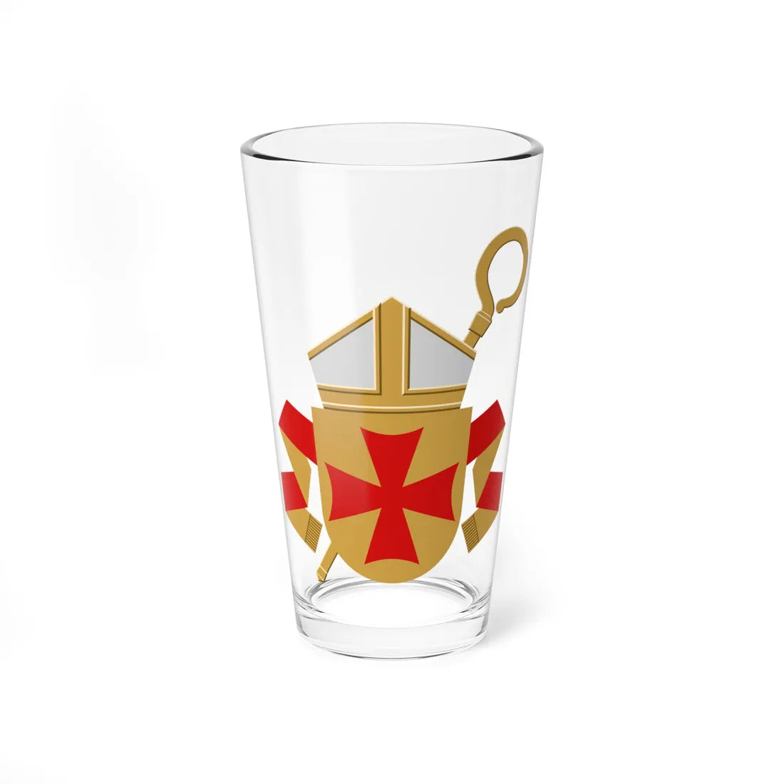 Turun piispan vaakuna (Finland) (Coat of Arms) Pint Glass 16oz 16oz - Go Mug Yourself