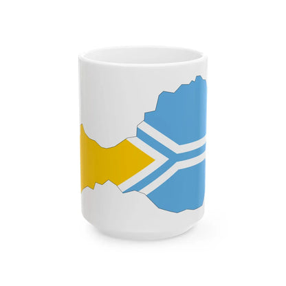 Tuva-geo-stub (Russia) White Coffee Mug 15oz - Go Mug Yourself