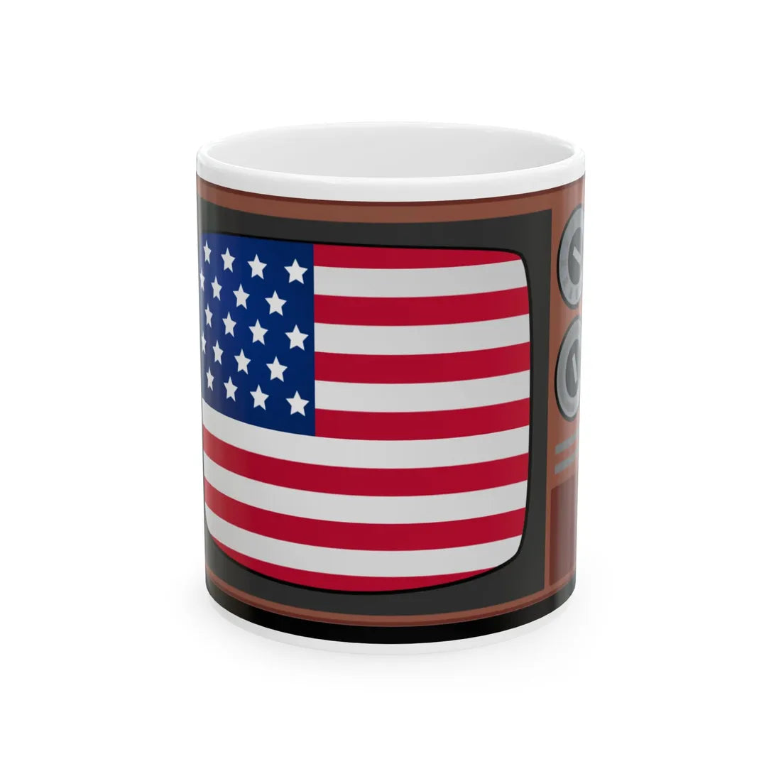 TV-icon-EUA (United States) White Coffee Mug 11oz - Go Mug Yourself