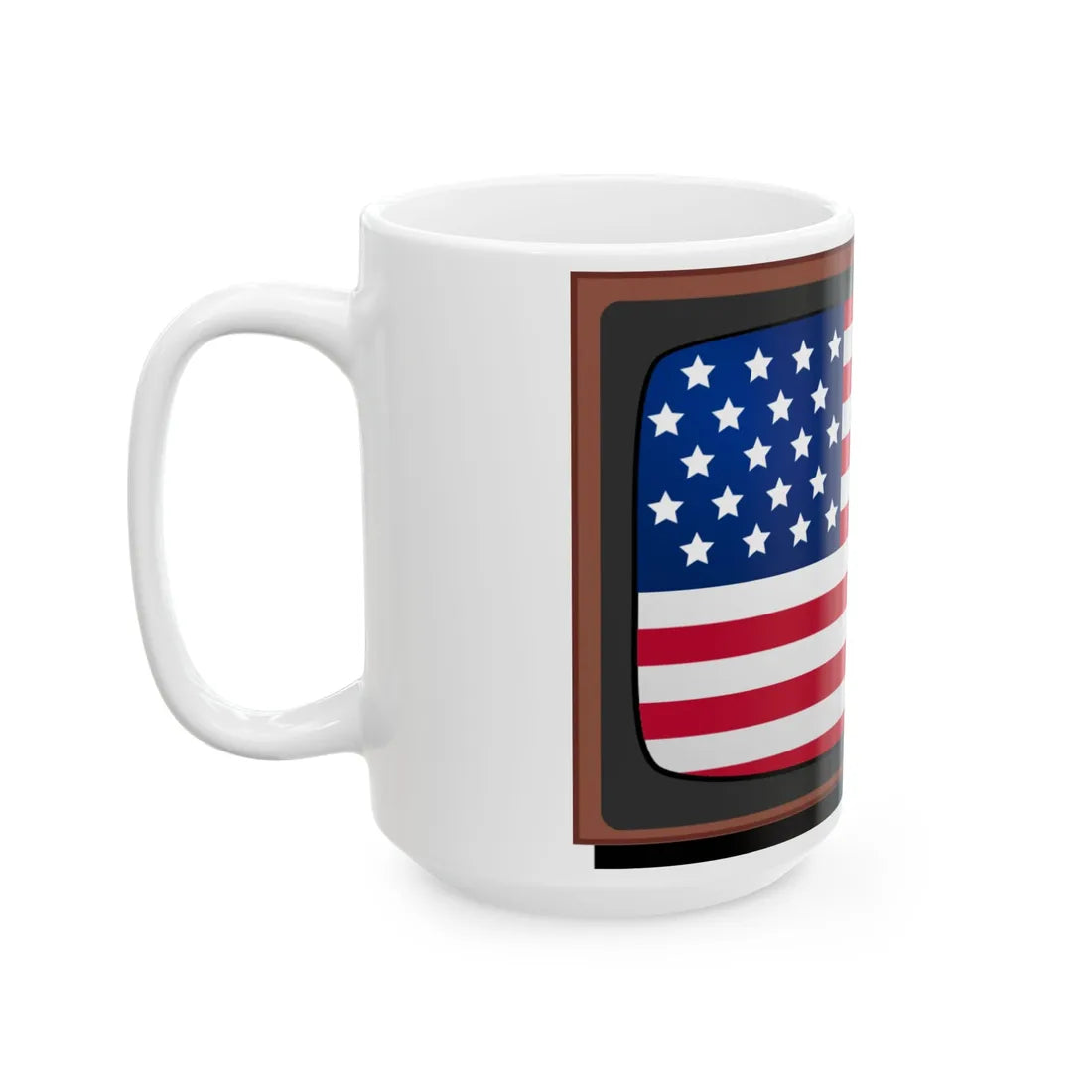 TV-icon-EUA (United States) White Coffee Mug - Go Mug Yourself