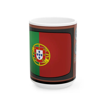 TV-icon-portugal (Portugal) White Coffee Mug 15oz - Go Mug Yourself