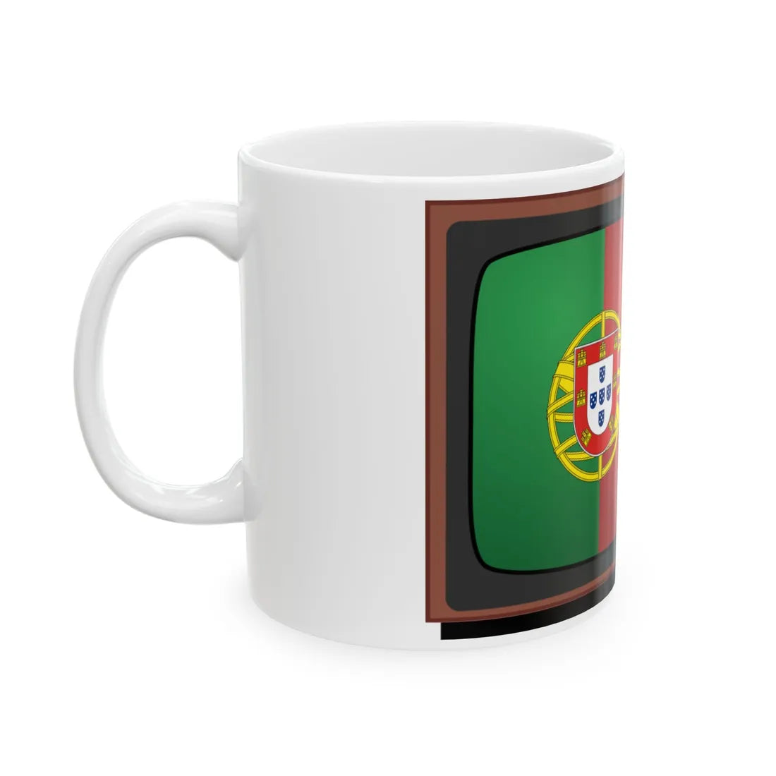 TV-icon-portugal (Portugal) White Coffee Mug - Go Mug Yourself
