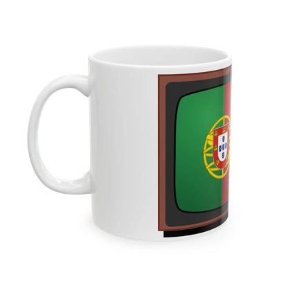 TV-icon-portugal (Portugal) White Coffee Mug - Go Mug Yourself