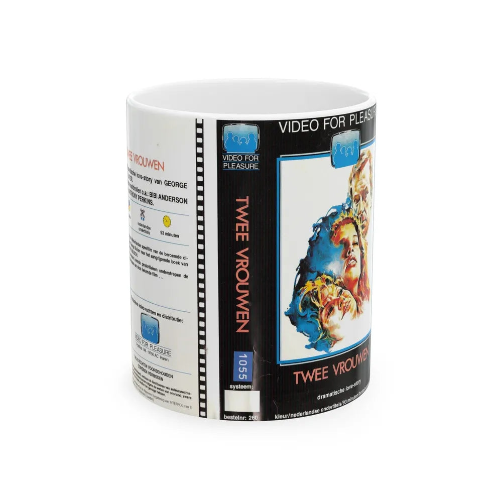 TWEE VROUWEN (VHS COVER) - White Coffee Mug-11oz-Go Mug Yourself