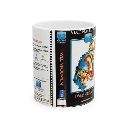 TWEE VROUWEN (VHS COVER) - White Coffee Mug 11oz - Go Mug Yourself
