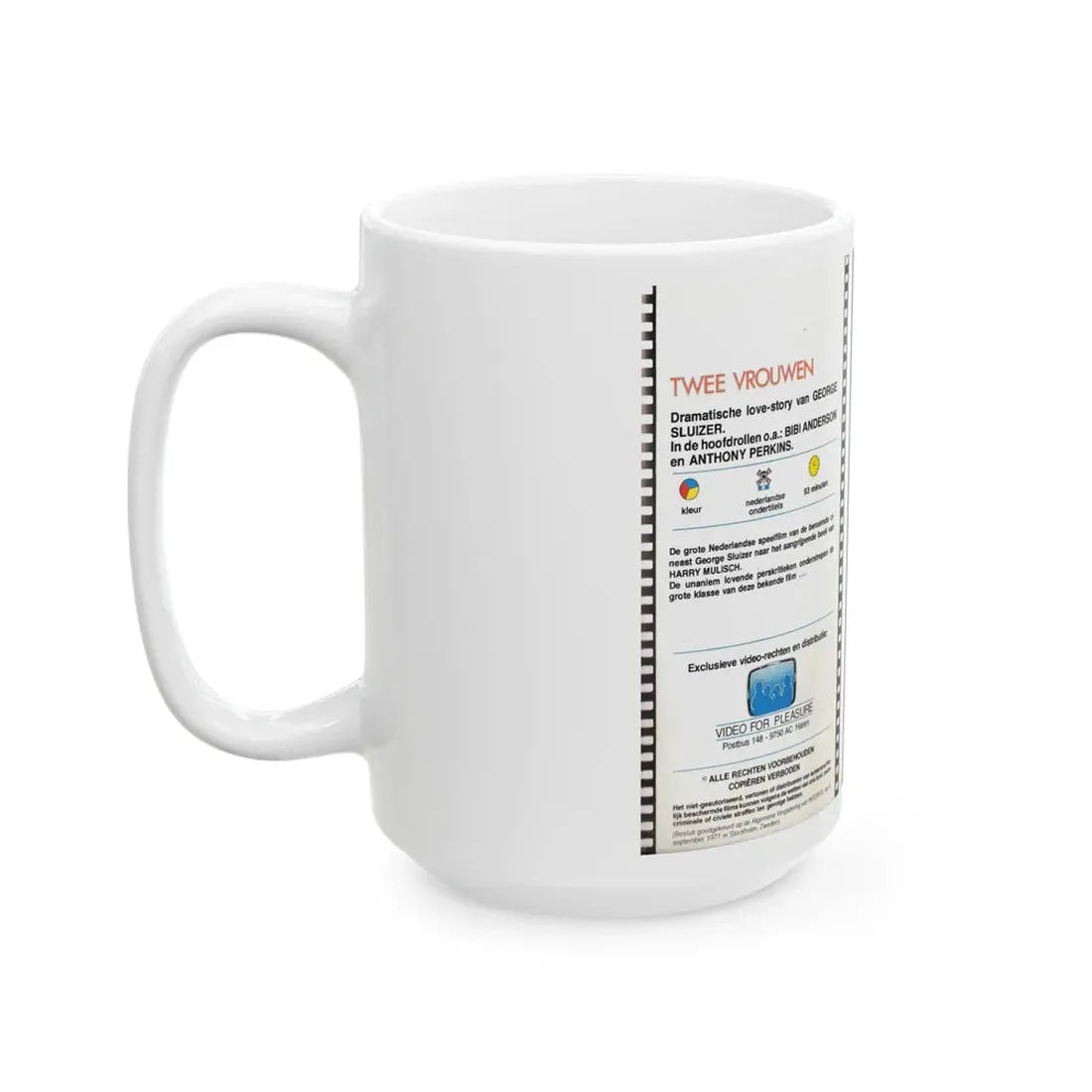 TWEE VROUWEN (VHS COVER) - White Coffee Mug - Go Mug Yourself