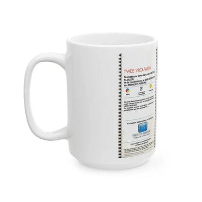TWEE VROUWEN (VHS COVER) - White Coffee Mug - Go Mug Yourself