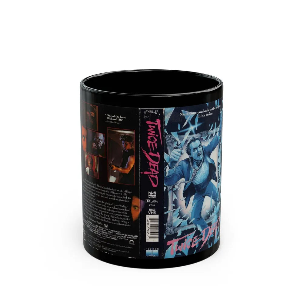 TWICE DEAD (VHS COVER) - Black Coffee Mug-11oz-Go Mug Yourself