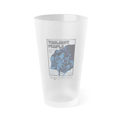 TWILIGHT PEOPLE 1972 Movie Poster - Frosted Pint Glass 16oz Default Title - Go Mug Yourself