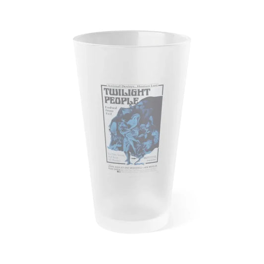 TWILIGHT PEOPLE 1972 Movie Poster - Frosted Pint Glass 16oz Default Title - Go Mug Yourself
