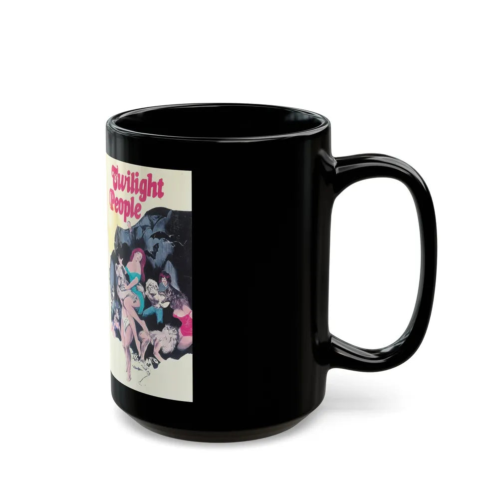 TWILIGHT PEOPLE (VHS COVER) - Black Coffee Mug-Go Mug Yourself