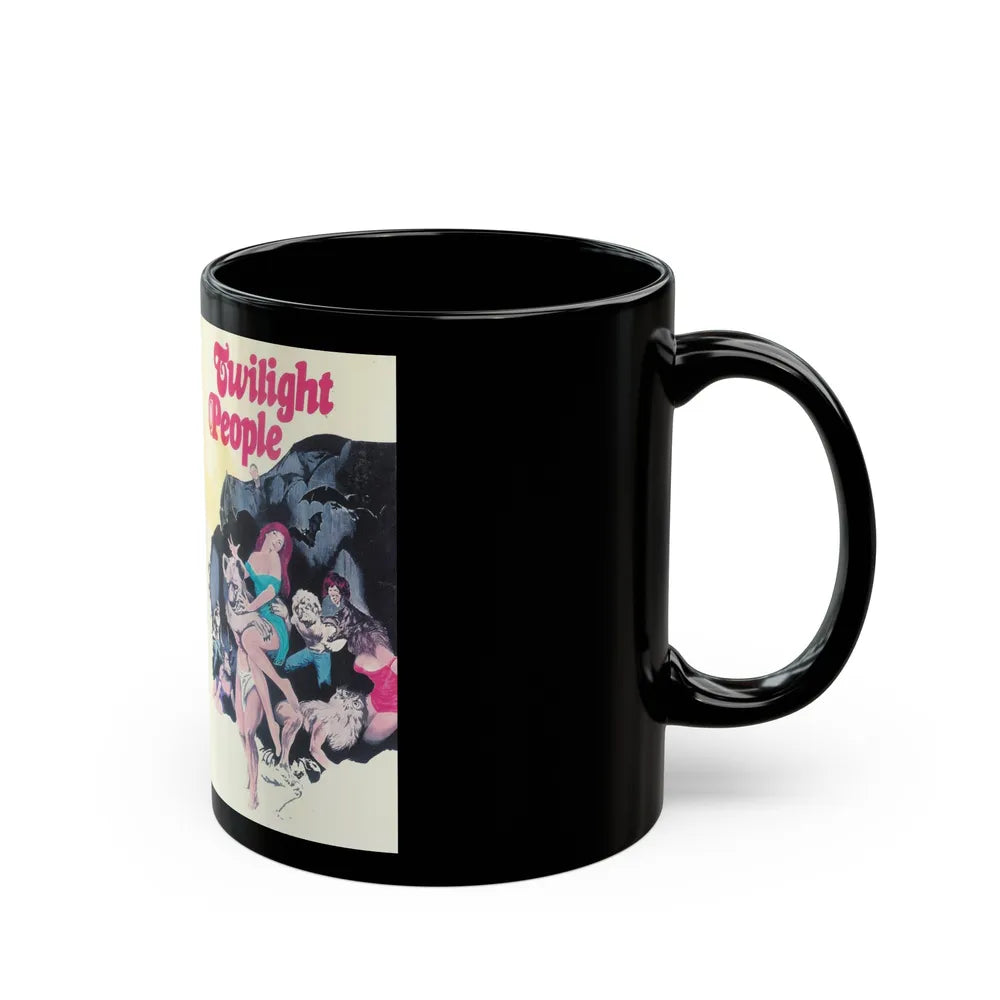 TWILIGHT PEOPLE (VHS COVER) - Black Coffee Mug-Go Mug Yourself