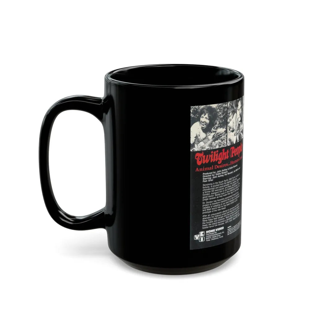 TWILIGHT PEOPLE (VHS COVER) - Black Coffee Mug-Go Mug Yourself