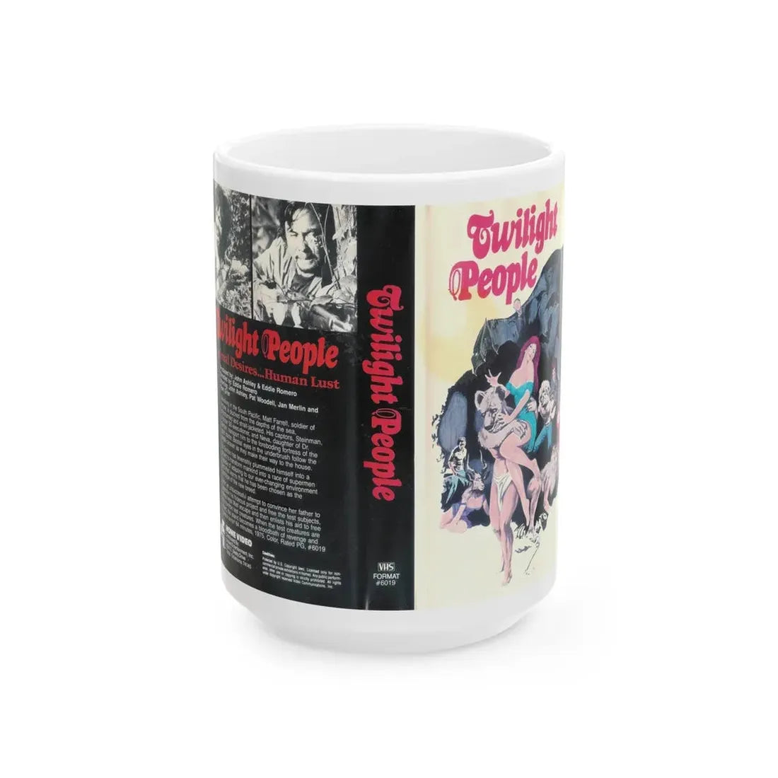 TWILIGHT PEOPLE (VHS COVER) - White Coffee Mug 15oz - Go Mug Yourself