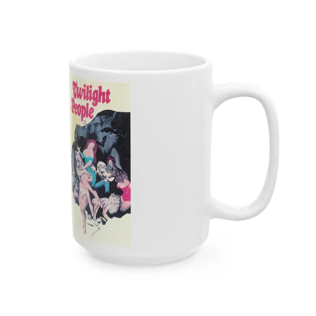 TWILIGHT PEOPLE (VHS COVER) - White Coffee Mug - Go Mug Yourself