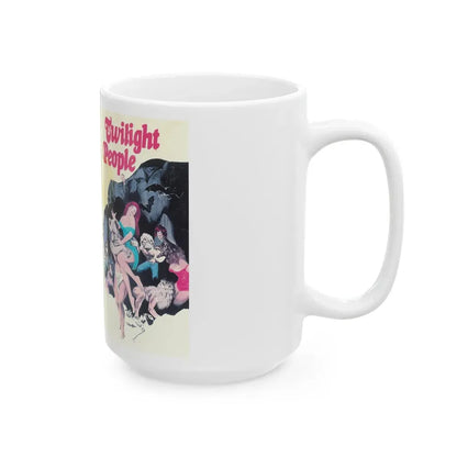 TWILIGHT PEOPLE (VHS COVER) - White Coffee Mug - Go Mug Yourself
