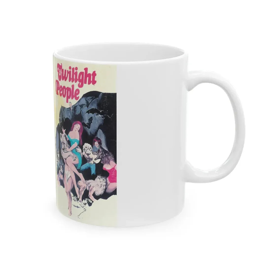 TWILIGHT PEOPLE (VHS COVER) - White Coffee Mug - Go Mug Yourself