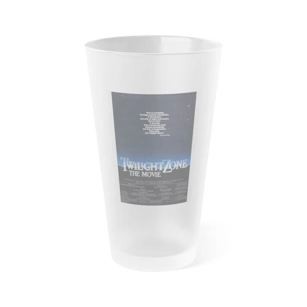 TWILIGHT ZONE THE MOVIE 1983 Movie Poster - Frosted Pint Glass 16oz-Go Mug Yourself