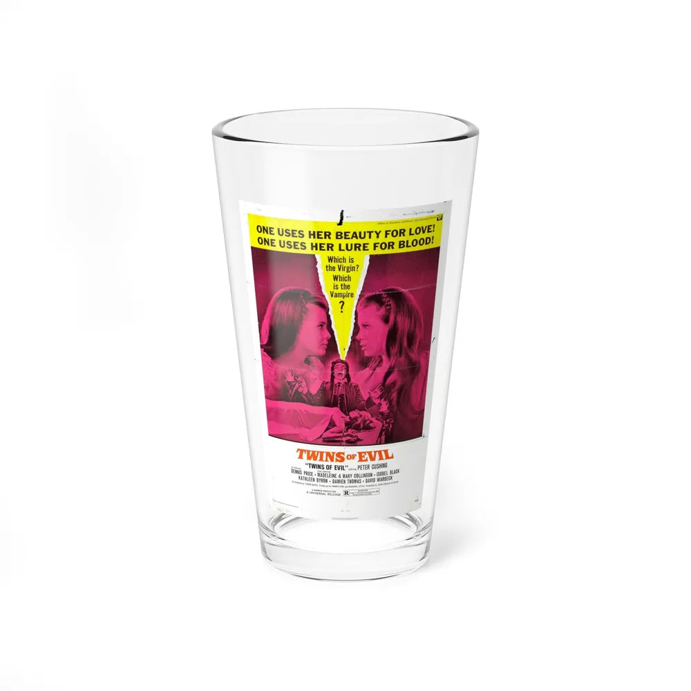 TWINS OF EVIL 1971 Movie Poster - Pint Glass 16oz-16oz-Go Mug Yourself