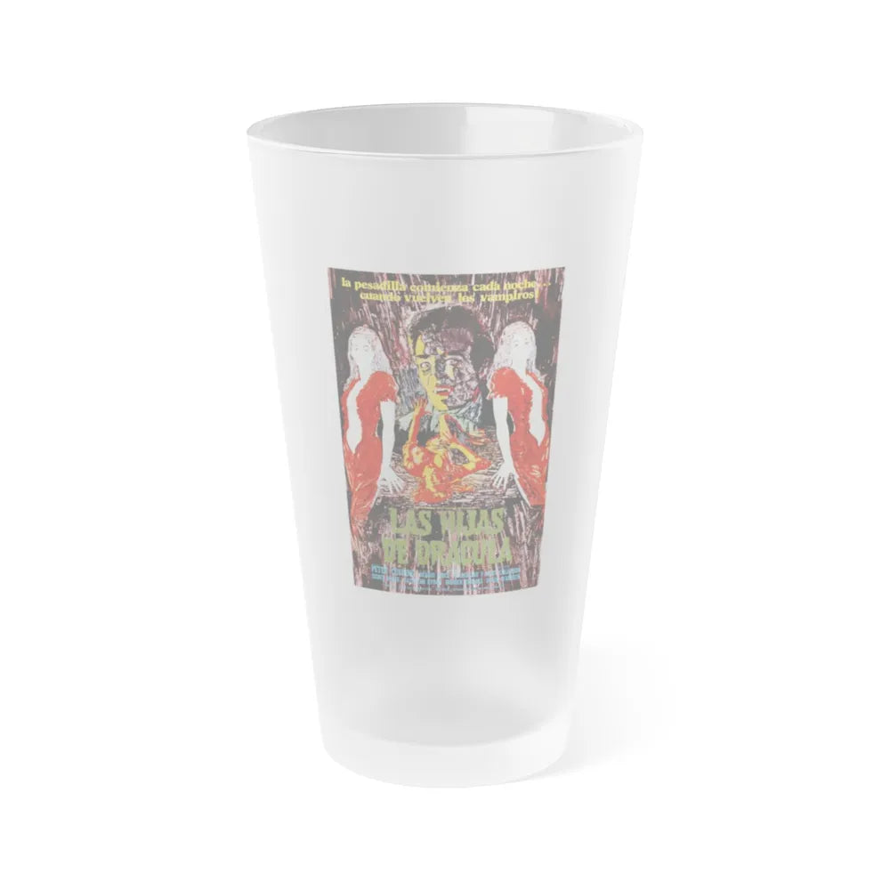 TWINS OF EVIL (2) 1971 Movie Poster - Frosted Pint Glass 16oz-Go Mug Yourself