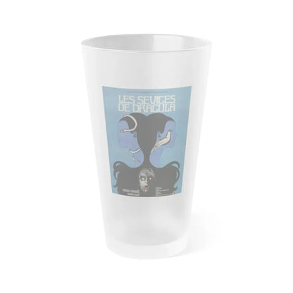 TWINS OF EVIL (FRENCH) 1971 Movie Poster - Frosted Pint Glass 16oz Default Title - Go Mug Yourself