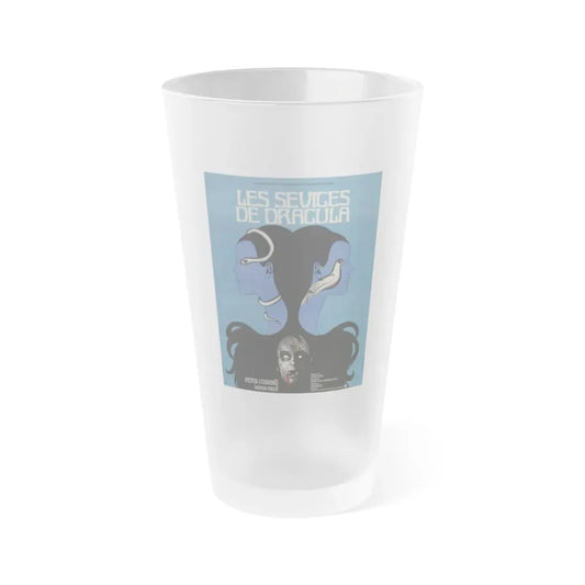 TWINS OF EVIL (FRENCH) 1971 Movie Poster - Frosted Pint Glass 16oz Default Title - Go Mug Yourself