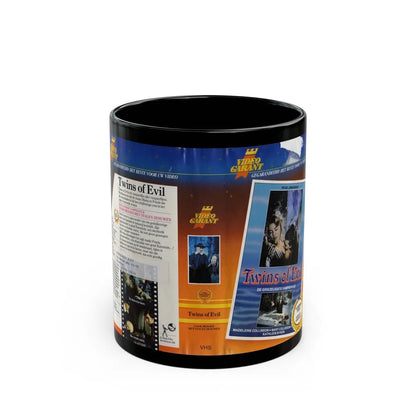 TWINS OF EVIL (VHS COVER) - Black Coffee Mug-11oz-Go Mug Yourself