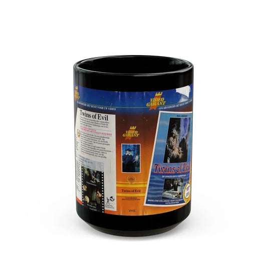 TWINS OF EVIL (VHS COVER) - Black Coffee Mug-15oz-Go Mug Yourself