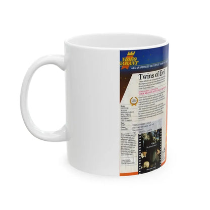 TWINS OF EVIL (VHS COVER) - White Coffee Mug - Go Mug Yourself