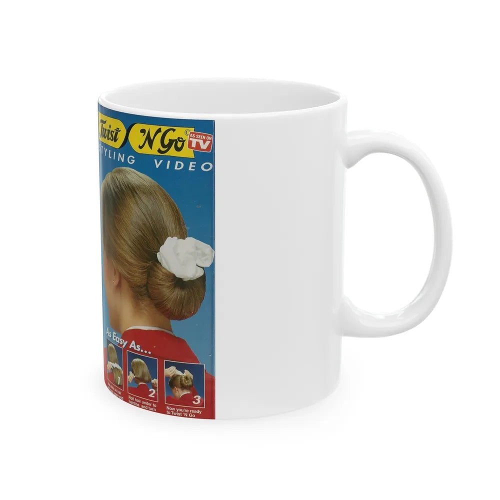 TWIST N GO STYLE VIDEO (VHS COVER) - White Coffee Mug-Go Mug Yourself